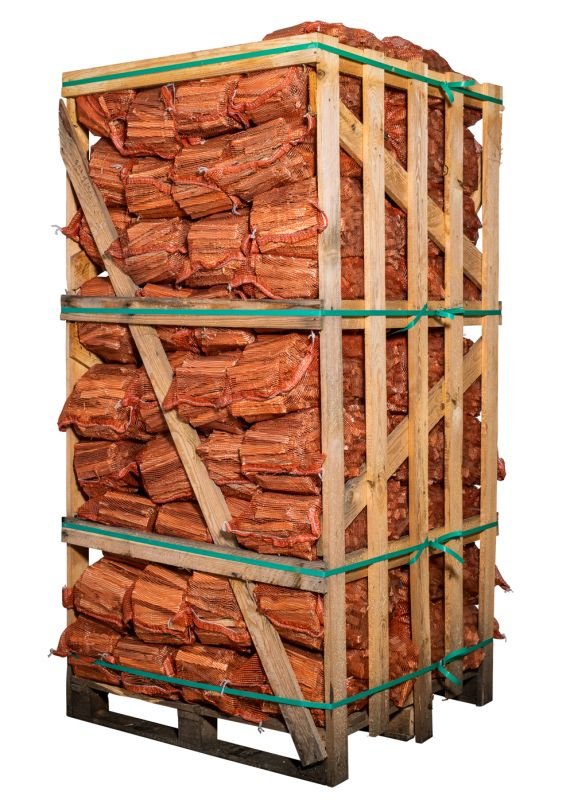 Anzündholz Kiefer Fichte 22 Liter Sack 80 Sack Palette