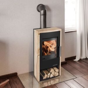 Haas+Sohn RUBUS-ST easy Kaminofen Woodstone tief-schwarz