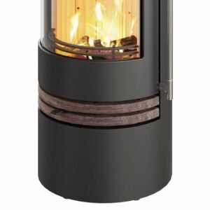 Lotus Kaminofen Orbis 1 Coffee Stone ecoLine , RR hinten od. RR oben / optional Griffvarianten
