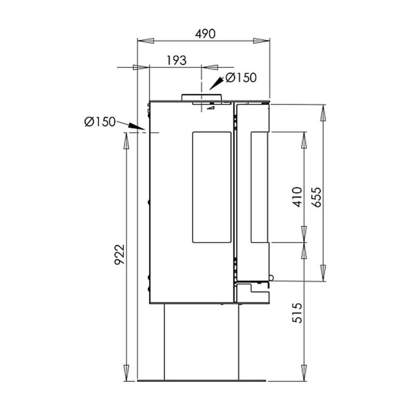 Aduro 9.3 Kaminofen Schwarz – Bild 4