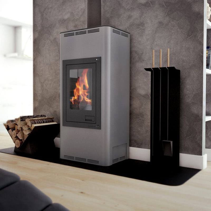 Aquaflam 12 Automatic Wasserführender Kaminofen Grey