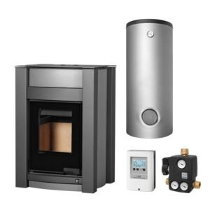 Aquaflam Vario Kalmar 11 kW Basic Grey Set + Kombispeicher THKE 600 + SWT
