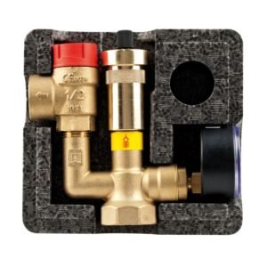 Aquaflam Vario Kalmar 11 kW Basic Olive Set + Pufferspeicher TPSR 500 + SWT