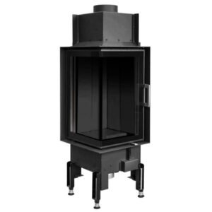 Austroflamm 38x38x57 K 2.0 Kamineinsatz Ecke links Feuerraum Schwarz