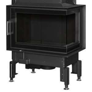 Austroflamm 63x40x42 K 2.0 Kamineinsatz Ecke rechts Feuerraum Schwarz