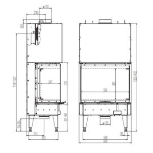 Austroflamm 64x33x51 S3 2.0 Kamineinsatz