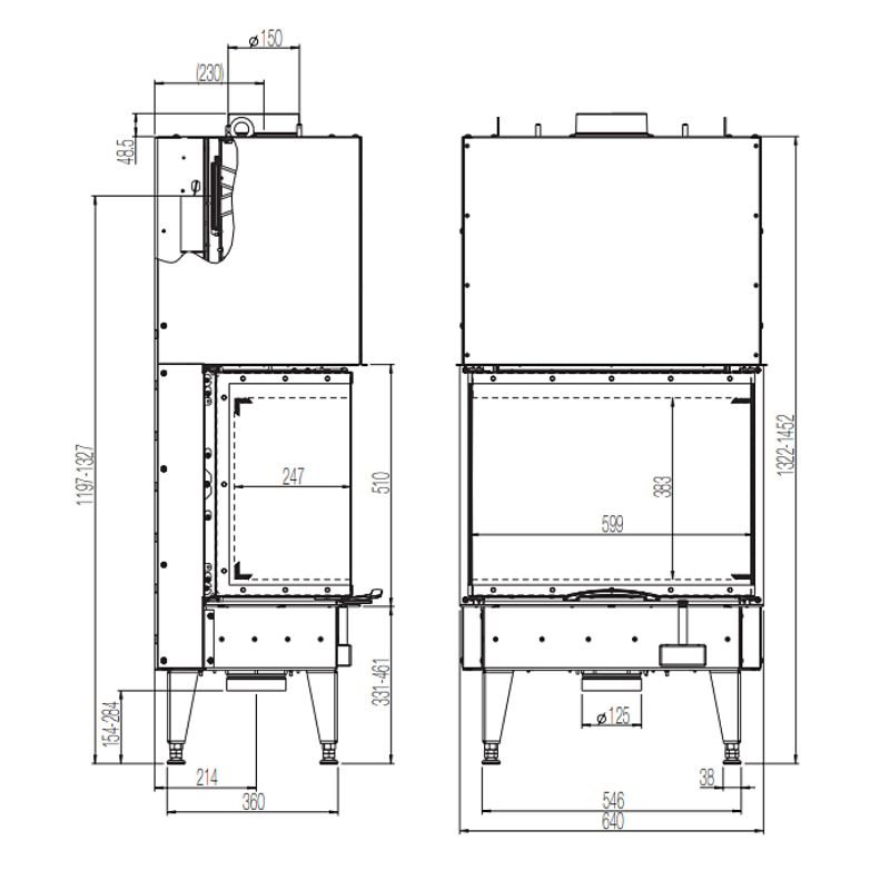 Austroflamm 64x33x51 S3 2.0 Kamineinsatz – Bild 5