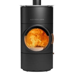 Austroflamm Clou compact Cook Kaminofen Stahl gussgrau, RR oben