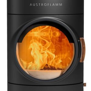 Austroflamm Clou compact Cook Kaminofen Stahl gussgrau, RR oben