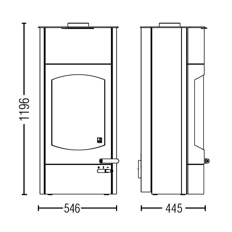 Austroflamm Koko Xtra 2.0 Stahl Schwarz – Bild 6