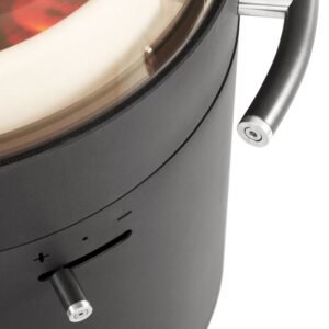 Austroflamm Tower Xtra 2.0 Kaminofen Stahl gussgrau, RR oben oder hinten