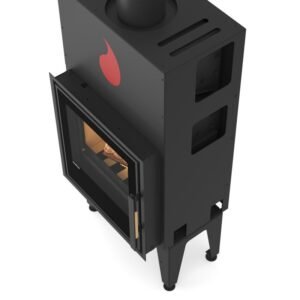 HS Flamingo S5 Kamineinsatz Stahl Schwarz Automatic