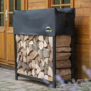 ShelterLogic Kaminholzregal mit Wetterschutz 120 cm x 36 cm