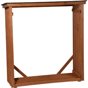 Dobar Kaminholzregal 56090E Kiefernholz 140 cm x 50 cm x 143 cm