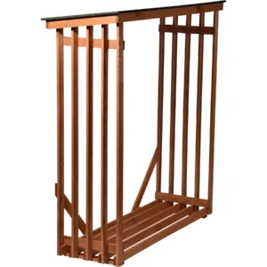Dobar Kaminholzregal 56090E Kiefernholz 140 cm x 50 cm x 143 cm
