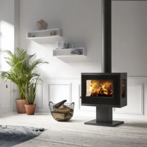 Panadero Loire 3V EcoDesign drei Kaminofen Stahl Schwarz 8 kW