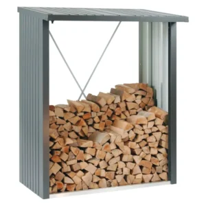 Biohort Kaminholzregal WoodStock 150 Dunkelgrau-Metallic