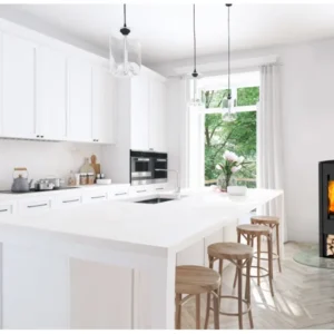 Fireplace Tuvalu Kaminofen Stahl Schwarz 6 kW