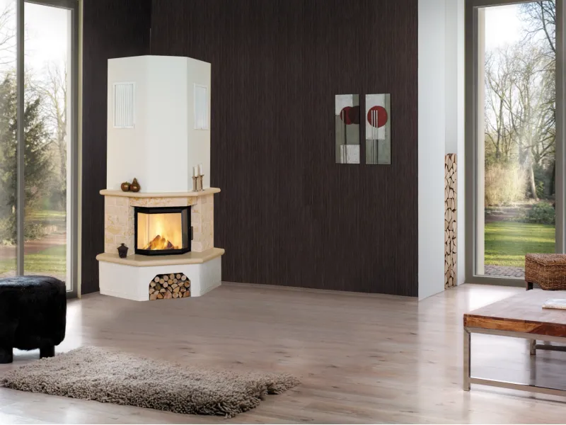Hark Kaminofen-Bausatz Vermont Marmorverkleidung Beige 8 kW EEK: A+ – Bild 2