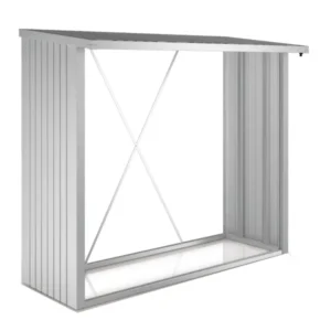 Biohort Kaminholzregal WoodStock 230 Silber-Metallic