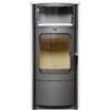 Hark Dauerbrand-Kaminofen Opera-B Schwarz Keramik Cremeweiß 7 kW Autom. EEK: A+