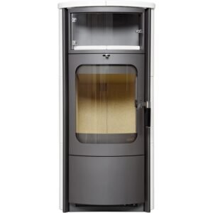 Hark Dauerbrand-Kaminofen Opera-B Schwarz Keramik Cremeweiß 7 kW Autom. EEK: A+
