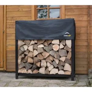 ShelterLogic Kaminholzregal mit Wetterschutz 120 cm x 36 cm