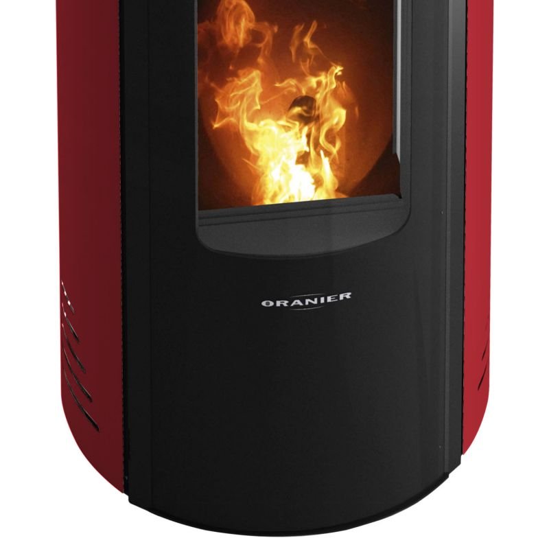Oranier Sando 50 Pelletofen Bordeauxrot – Bild 4