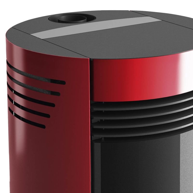 Oranier Sando 50 Pelletofen Bordeauxrot – Bild 5
