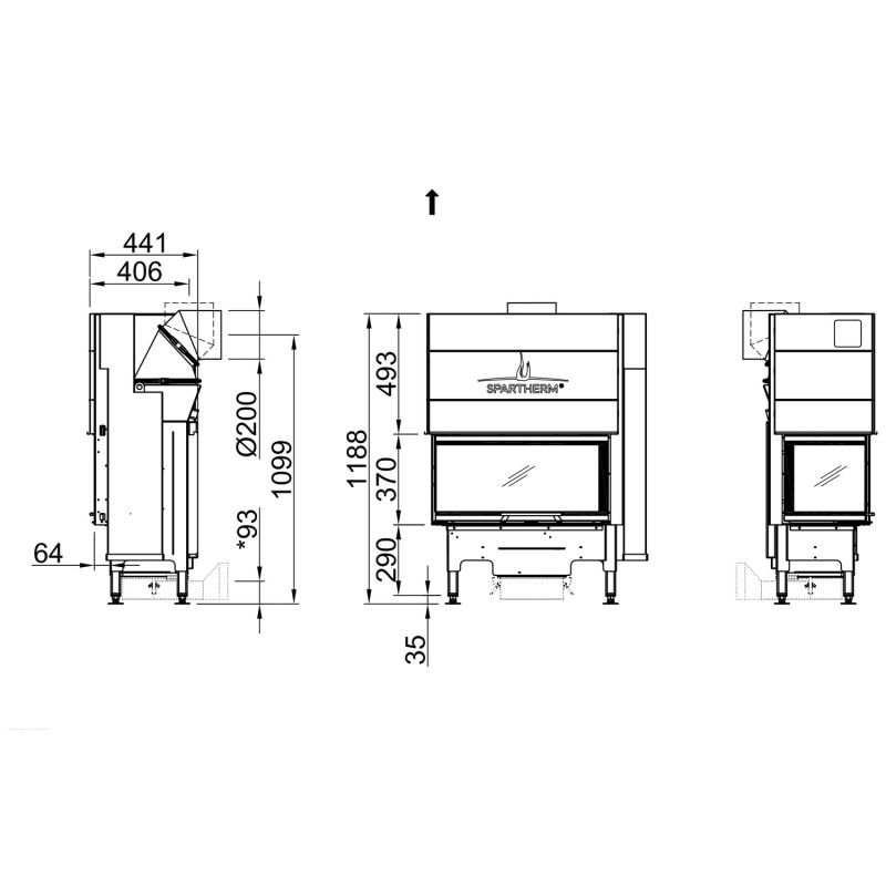 Spartherm Varia AS-2Lh Kamineinsatz 180 mm – Bild 5