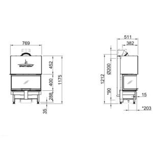 Spartherm Varia AS-3RLh Kamineinsatz 180 mm