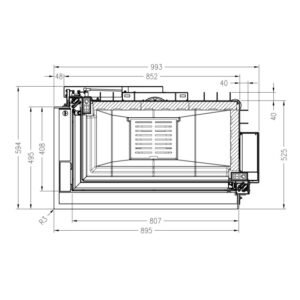 Spartherm Premium Varia-2L-80h Kamineinsatz Ecke RRA Ø 250 mm