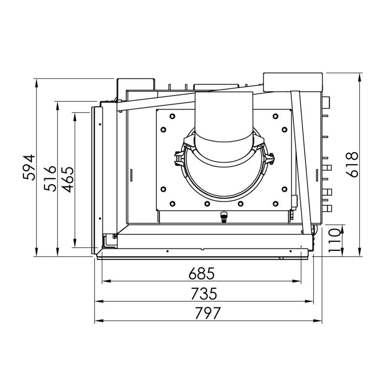 Spartherm Varia 2Lh H2O Kamineinsatz wasserführend Ecke – Bild 5