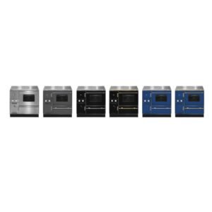 Wamsler K 148 CL Küchenofen wasserführend Schwarz / Chrom, Rauchrohr rechts