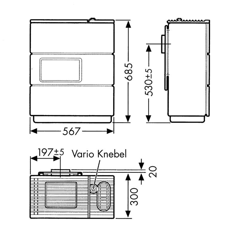 Wamsler OS 4/5 Vario Ölofen Maron – Bild 4
