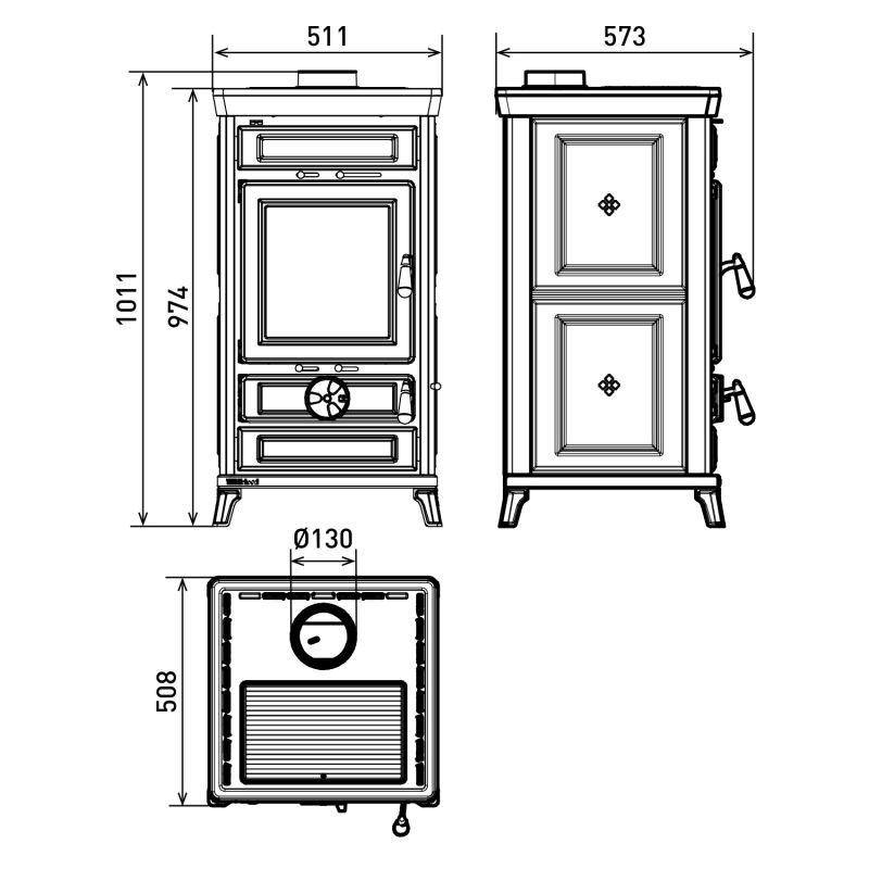 Thermorossi Ilaria Evo Stone Holzofen – Bild 5